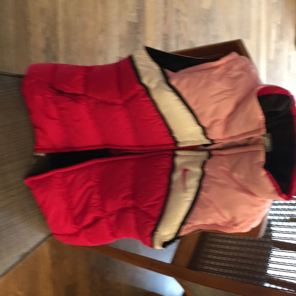 Girls pink puffer vest
